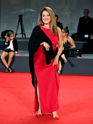Venice, 80th Venice Film Festival 2023 - Evening 5 - red carpet Filming Italy. In the photo Carla Signoris  Copyright: xManuelexMangiarottix xipa-agencyx xPoolxPhotoxEventsx02x IPA_IPA40044853