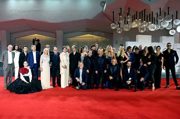 Venice, 80th Venice Film Festival 2023 - Evening 5 - red carpet Filming Italy. In the photo the winners  Copyright: xManuelexMangiarottix xipa-agencyx xPoolxPhotoxEventsx02x IPA_IPA40045021