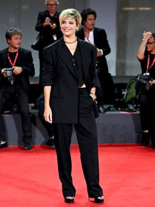 Venice, 80th Venice Film Festival 2023 - Evening 5 - red carpet Filming Italy. In the photo Micaela Ramazzotti  Copyright: xManuelexMangiarottix xipa-agencyx xPoolxPhotoxEventsx02x IPA_IPA40044906