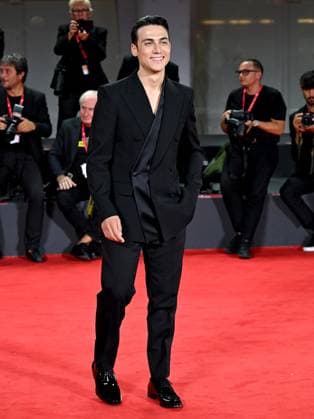Venice, 80th Venice Film Festival 2023 - Evening 5 - red carpet Filming Italy. In the photo Matteo Paolillo  Copyright: xManuelexMangiarottix xipa-agencyx xPoolxPhotoxEventsx02x IPA_IPA40044958