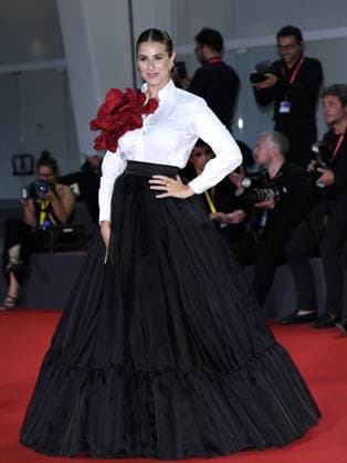 Venice, 80th Venice Film Festival 2023 - Evening 5 - red carpet Filming Italy. In the photo Diana del Bufalo  Copyright: xManuelexMangiarottix xipa-agencyx xPoolxPhotoxEventsx02x IPA_IPA40047188