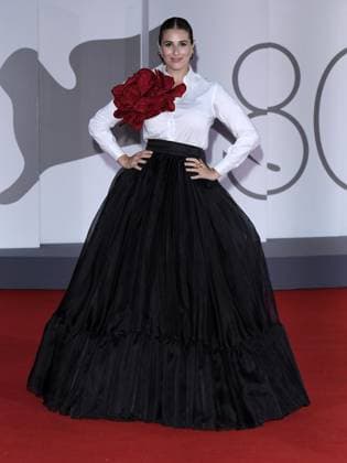Venice, 80th Venice Film Festival 2023 - Evening 5 - red carpet Filming Italy. In the photo Diana del Bufalo  Copyright: xManuelexMangiarottix xipa-agencyx xPoolxPhotoxEventsx02x IPA_IPA40047200