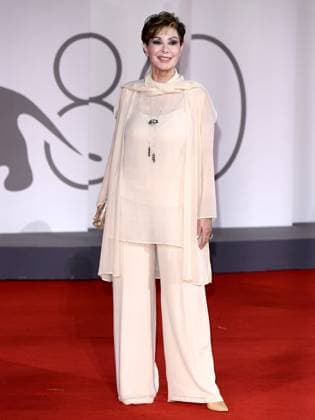 Venice, 80th Venice Film Festival 2023 - Evening 5 - red carpet Filming Italy. In the photo Edwige Fenech  Copyright: xManuelexMangiarottix xipa-agencyx xPoolxPhotoxEventsx02x IPA_IPA40047513