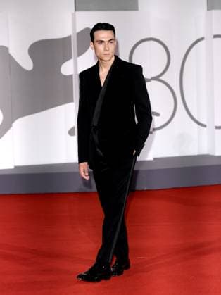 Venice, 80th Venice Film Festival 2023 - Evening 5 - red carpet Filming Italy. In the photo Matteo Paolillo  Copyright: xManuelexMangiarottix xipa-agencyx xPoolxPhotoxEventsx02x IPA_IPA40047522