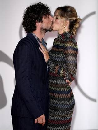 Venice, 80th Venice Film Festival 2023 - Evening 5 - red carpet Filming Italy. In the photo Francesco Montanari and Federica Sdorino  Copyright: xManuelexMangiarottix xipa-agencyx xPoolxPhotoxEventsx02x IPA_IPA40047546