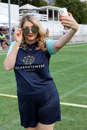 Sandra Quadflieg at the charity soccer match Kicken mit Herz 2023 in favor of the heart center of the UKE at the Stadiun Hoheluft Hamburg, 03 09 2023 Foto:xgbrcix xFuturexImagex kicken_3909