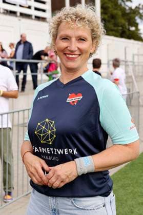 Julia Westlake at the charity soccer match Kicken mit Herz 2023 in favor of the heart center of the UKE at the Stadiun Hoheluft Hamburg, 03 09 2023 Foto:xgbrcix xFuturexImagex kicken_3934