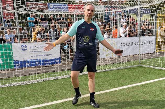 Olli Schulz at the charity soccer match Kicken mit Herz 2023 in favor of the heart center of the UKE at the Stadiun Hoheluft Hamburg, 03 09 2023 Foto:xgbrcix xFuturexImagex kicken_3952