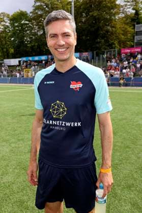 Ingo Zamperoni at the charity soccer match Kicken mit Herz 2023 in favor of the heart center of the UKE at the Stadiun Hoheluft Hamburg, 03 09 2023 Foto:xgbrcix xFuturexImagex kicken_3955