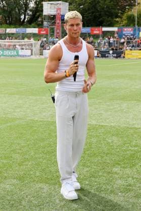 Luca Voß at the charity soccer match Kicken mit Herz 2023 in favor of the heart center of the UKE at the Stadiun Hoheluft Hamburg, 03 09 2023 Foto:xgbrcix xFuturexImagex kicken_3959