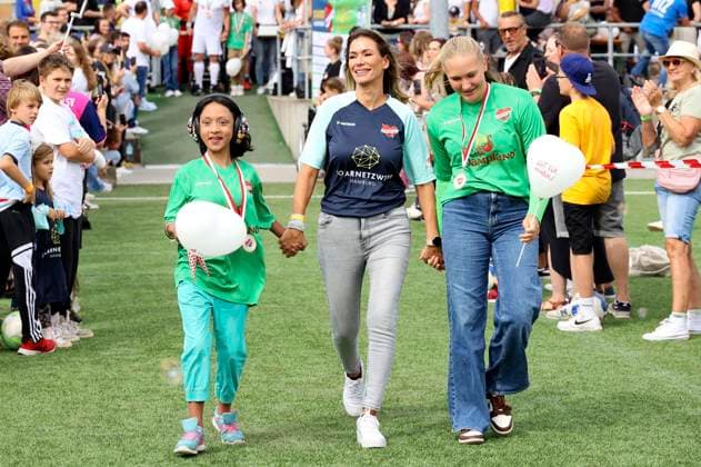 Yasmina Filali at the charity soccer match Kicken mit Herz 2023 in favor of the heart center of the UKE at the Stadiun Hoheluft Hamburg, 03 09 2023 Foto:xgbrcix xFuturexImagex kicken_3964