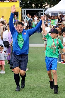 Tim Mälzer at the charity soccer match Kicken mit Herz 2023 in favor of the heart center of the UKE in the Stadiun Hoheluft Hamburg, 03 09 2023 Foto:xgbrcix xFuturexImagex kicken_3965