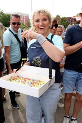 Julia Westlake at the charity soccer match Kicken mit Herz 2023 in favor of the heart center of the UKE at the Stadiun Hoheluft Hamburg, 03 09 2023 Foto:xgbrcix xFuturexImagex kicken_3989