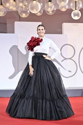 Venice Film Festival, Filming Italy Best Movie Award. Italy 03 Sep 2023 Diana Del Bufalo , during red carpet of the Filming Italy Best Movie Award. 80th Venice Film Festival, Italy on September 03, 2023., Credit:Maria Laura Antonelli Avalon Italy, Venice  Copyright: xMariaxLauraxAntonellix xAvalonx 0802830060