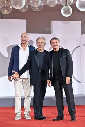Venice Film Festival, Filming Italy Best Movie Award. Italy 03 Sep 2023 Aldo Baglio, Giovanni Storti, Giacomo Poretti , during red carpet of the Filming Italy Best Movie Award. 80th Venice Film Festival, Italy on September 03, 2023., Credit:Maria Laura Antonelli Avalon Italy, Venice  Copyright: xMariaxLauraxAntonellix xAvalonx 0802830720