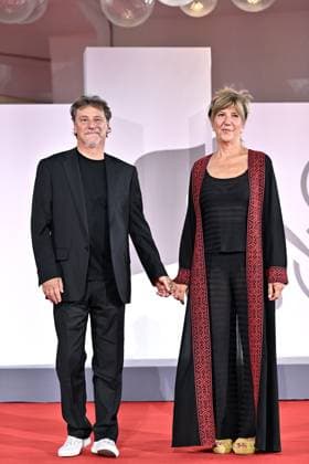 Venice Film Festival, Filming Italy Best Movie Award. Italy 03 Sep 2023 Giorgio Tirabassi, Francesca Antonini , during red carpet of the Filming Italy Best Movie Award. 80th Venice Film Festival, Italy on September 03, 2023., Credit:Maria Laura Antonelli Avalon Italy, Venice  Copyright: xMariaxLauraxAntonellix xAvalonx 0802831048