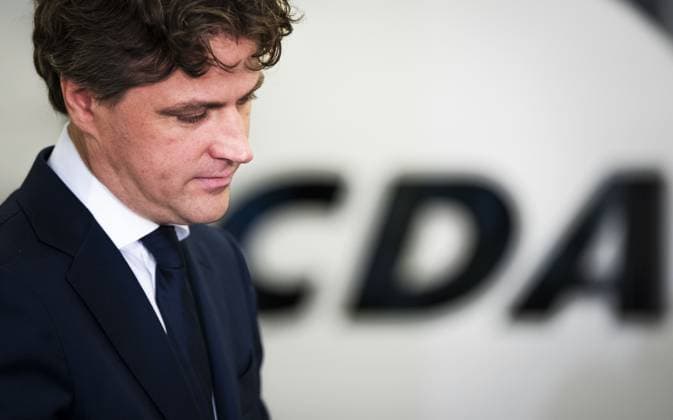 THE HAGUE - CDA party leader Henri Bontenbal during the presentation of the CDA election manifesto at the Party Office, in the run-up to the House of Representatives elections. ANP FREEK VAN DEN BERGH netherlands out - belgium out  Copyright: xx x477246443x originalFilename: 477246443.jpg