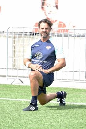 Stephan Luca at the charity soccer match Kicken mit Herz for the benefit of the childrens heart ward of the University Hospital Eppendorf in Hamburg on 03 09 2023