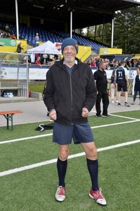 Rolf Fuhrmann at the charity soccer match Kicken mit Herz for the benefit of the childrens cardiac ward of the University Hospital Eppendorf in Hamburg on 03 09 2023