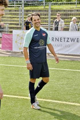 Kostja Ullmann at the charity soccer match Kicken mit Herz for the benefit of the childrens heart ward of the University Hospital Eppendorf in Hamburg on 03 09 2023