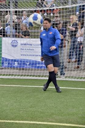 Tim Maelzer at the charity soccer match Kicken mit Herz for the benefit of the childrens heart ward of the University Hospital Eppendorf in Hamburg on 03 09 2023