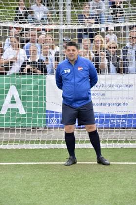 Tim Maelzer at the charity soccer match Kicken mit Herz for the benefit of the childrens heart ward of the University Hospital Eppendorf in Hamburg on 03 09 2023
