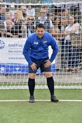 Tim Maelzer at the charity soccer match Kicken mit Herz for the benefit of the childrens heart ward of the University Hospital Eppendorf in Hamburg on 03 09 2023