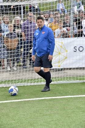 Tim Maelzer at the charity soccer match Kicken mit Herz for the benefit of the childrens heart ward of the University Hospital Eppendorf in Hamburg on 03 09 2023