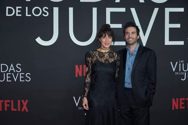 September 5, 2023, Mexico City, Mexico: Mayra Hermosillo and Pablo Cruz Guerrero pose for photos during the red carpet of the Premier for Ã¢â‚¬ËœThe Widows of ThursdaysÃ¢â‚¬â ¢ (Las Viudas de los Jueves) Netflix original series . on September 5, 2023 in Mexico City, Mexico. Mexico City Mexico - ZUMAe321 20230905_zia_e321_035 Copyright: xJaimexNogalesx