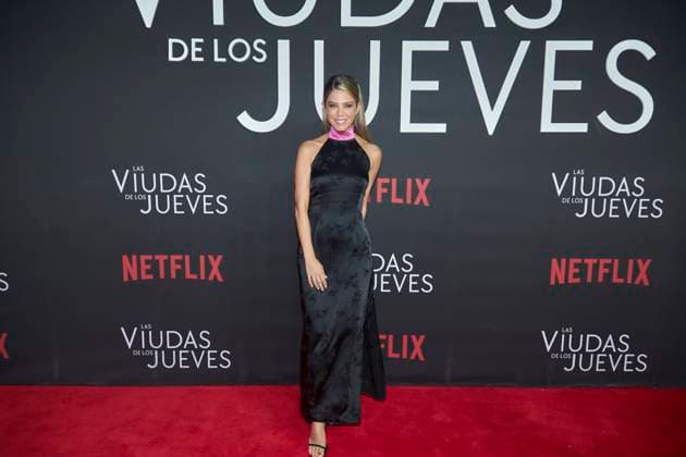 September 5, 2023, Mexico City, Mexico: Juana Acosta poses for photos during the red carpet of the Premier for Ã¢â‚¬ËœThe Widows of ThursdaysÃ¢â‚¬â ¢ (Las Viudas de los Jueves) Netflix original series . on September 5, 2023 in Mexico City, Mexico. Mexico City Mexico - ZUMAe321 20230905_zia_e321_050 Copyright: xJaimexNogalesx