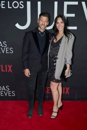 September 5, 2023, Mexico City, Mexico: Santiago Alcoser and Alexandra Ivanisevic pose for photos during the red carpet of the Premier for Ã¢â‚¬ËœThe Widows of ThursdaysÃ¢â‚¬â ¢ (Las Viudas de los Jueves) Netflix original series . on September 5, 2023 in Mexico City, Mexico. Mexico City Mexico - ZUMAe321 20230905_zia_e321_082 Copyright: xJaimexNogalesx