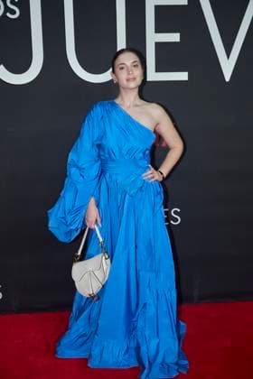 September 5, 2023, Mexico City, Mexico: Belen Soto poses for photos during the red carpet of the Premier for Ã¢â‚¬ËœThe Widows of ThursdaysÃ¢â‚¬â ¢ (Las Viudas de los Jueves) Netflix original series . on September 5, 2023 in Mexico City, Mexico. Mexico City Mexico - ZUMAe321 20230905_zia_e321_093 Copyright: xJaimexNogalesx