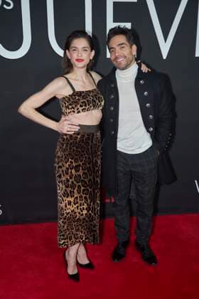 September 5, 2023, Mexico City, Mexico: Irene Azuela and Omar Chaparro pose for photos during the red carpet of the Premier for Ã¢â‚¬ËœThe Widows of ThursdaysÃ¢â‚¬â ¢ (Las Viudas de los Jueves) Netflix original series . on September 5, 2023 in Mexico City, Mexico. Mexico City Mexico - ZUMAe321 20230905_zia_e321_138 Copyright: xJaimexNogalesx