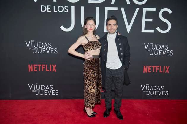September 5, 2023, Mexico City, Mexico: Irene Azuela and Omar Chaparro pose for photos during the red carpet of the Premier for Ã¢â‚¬ËœThe Widows of ThursdaysÃ¢â‚¬â ¢ (Las Viudas de los Jueves) Netflix original series . on September 5, 2023 in Mexico City, Mexico. Mexico City Mexico - ZUMAe321 20230905_zia_e321_133 Copyright: xJaimexNogalesx