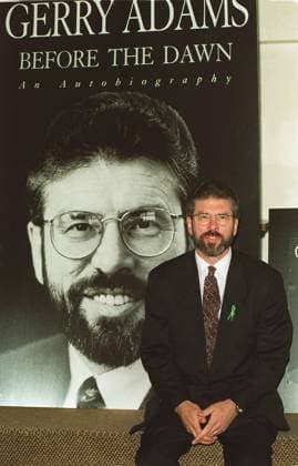 GERRY ADAMS President, Sinn Fein (Launching his autobiography Before the Dawn ) COMPULSORY CREDIT: UPPA Photoshot Photo UKWT 012123 A-04 26.09.1996 GERRY ADAMS President, Sinn Fein (Launching his autobiography Before the Dawn ) COMPULSORY CREDIT: UPPA Photoshot Photo UKWT 012123 A-04 26.09.1996, Credit:Photoshot Avalon United Kingdom  Copyright: xPhotoshotx xAvalonx 0503757697