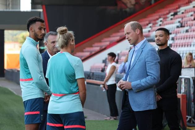 Prinz William besucht Fußball-Club AFC Bournemouth . 07 09 2023. Bournemouth, United Kingdom. Prince William at Bournemouth Football Club, United Kingdom.  xStephenxLockx xi-Imagesx IIM-24652-0011