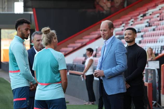 Entertainment Themen der Woche KW36 Entertainment Bilder des Tages Prinz William besucht Fußball-Club AFC Bournemouth . 07 09 2023. Bournemouth, United Kingdom. Prince William at Bournemouth Football Club, United Kingdom.  xStephenxLockx xi-Imagesx IIM-24652-0012