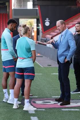 Prinz William besucht Fußball-Club AFC Bournemouth . 07 09 2023. Bournemouth, United Kingdom. Prince William at Bournemouth Football Club, United Kingdom.  xStephenxLockx xi-Imagesx IIM-24652-0013