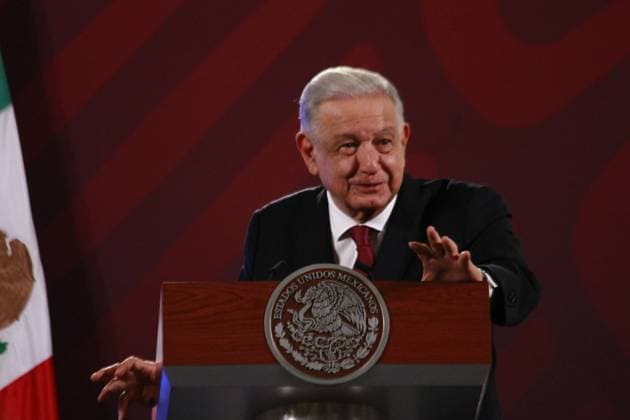 Mexican President Lopez Obrador Briefing Conference 07 de septiembre de 2023 en Ciudad de MÃ xico, MÃ xico: El presidente de MÃ xico, AndrÃ s Manuel Lopez Obrador, habla en la conferencia mananera frente a reporteros en palacio nacional, el 07 de septiembre de 2023 en la Ciudad de MÃ xico, MÃ xico. (Foto por Carlos Santiago Grupo Eyepix) Eyepix Group Copyright: xCarlosxSantiagoxRochax xEyepixxGx CS202309077317