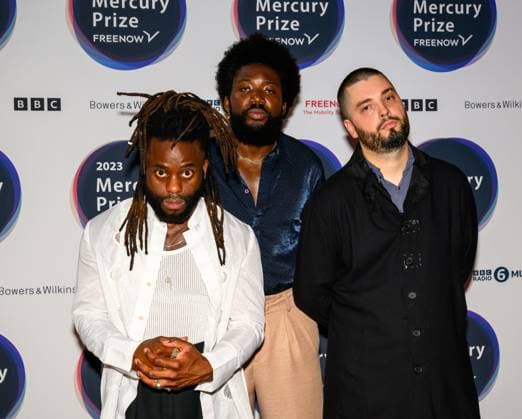 Mercury Prize with FREENOW, London, UK All Rights Reserved - Strictly for Editorial Use Only In Relation To Publicity For The Event And Not to be devoted Exclusively or Predominantly to The Artist Without Permission. Young Fathers arriving at the ˜Mercury Prize with FREENOW™ at the Hammersmith Apollo (Eventim Apollo), Hammersmith, London UK on 07 September 2023., Credit:Lee Floyd Avalon UK, London, Hammersmith, Hammersmith Apollo (Eventim Apol  Copyright: xLeexFloydx xAvalonx 0803584127