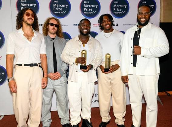 Mercury Prize with FREENOW, London, UK All Rights Reserved - Strictly for Editorial Use Only In Relation To Publicity For The Event And Not to be devoted Exclusively or Predominantly to The Artist Without Permission. Ezra Collective arriving at the ˜Mercury Prize with FREENOW™ at the Hammersmith Apollo (Eventim Apollo), Hammersmith, London UK on 07 September 2023., Credit:Lee Floyd Avalon UK, London, Hammersmith, Hammersmith Apollo (Eventim Apol  Copyright: xLeexFloydx xAvalonx 0803592435