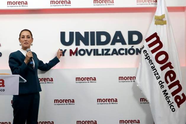 September 7, 2023, Mexico City, Mexico: Claudia Sheinbaum Pardo, presidential candidate of the National Regeneration Movement party, at a press conference at the National Regeneration Movement party headquarters in Mexico City. on September 7, 2023 in Mexico City, Mexico Mexico City Mexico - ZUMAe321 20230907_zia_e321_047 Copyright: xLuisxBarronx