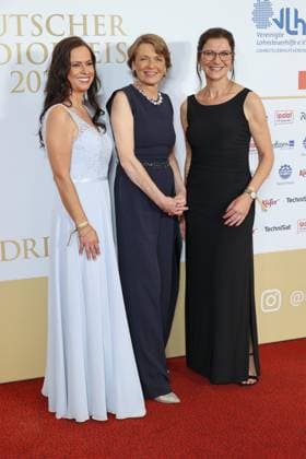 GERMAN RADIO AWARD 2023 07 09 2023 Grit Leithäuser, Elke Büdenbender, Katja Marx Program Director NDR , German Radio Award 2023 ceremony at the Neue Flora, Hamburg, 07 09 2023 Copyright: xEventpressxMPx