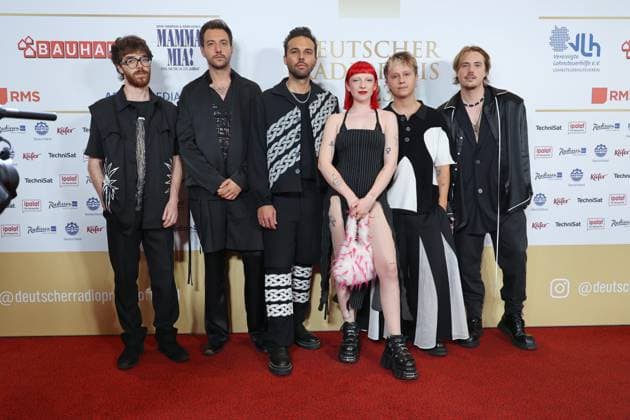 DEUTSCHER RADIOPREIS 2023 07 09 2023 Sophie Scott Sophie and the Giants Conor Mason, Joe Langridge Brown, Dominic Craik, Philip Blake and James Price Nothing but Thieves , German Radio Award 2023 ceremony at Neue Flora, Hamburg, 07 09 2023 Copyright: xEventpressxMPx