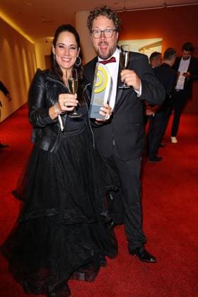 GERMAN RADIO AWARD 2023 07 09 2023 Simone Panteleit, Christian Fuchs Winner best morning show , German Radio Award 2023 ceremony at Neue Flora, Hamburg, 07 09 2023 Copyright: xEventpressxMPx