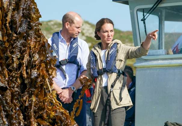 Entertainment Themen der Woche KW36 Entertainment Bilder des Tages . 08 09 2023. St.Davids , United Kingdom. Prince William and Kate Middleton, the Prince and Princess of Wales, at a seaweed farm in St Davids, Wales, United Kingdom. .  xi-Imagesx xPoolx IIM-24654-0078