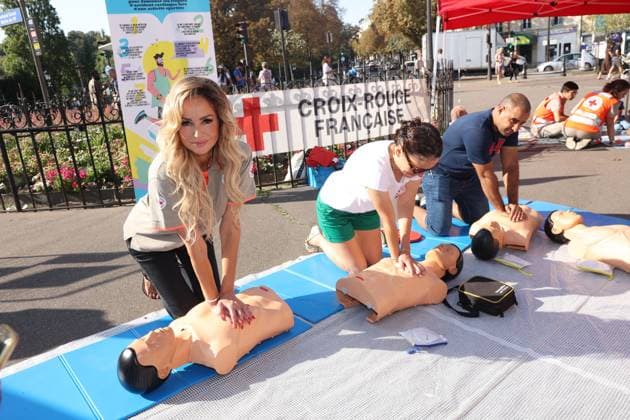 Bilder des Jahres 2023, Entertainment 09 September Entertainment Themen der Woche KW36 Adriana Karembeu At World First Aid Day - Paris Adriana Karembeu attends World First Aid Day in Paris, France on September 09, 2023. Photo by Jerome Domine ABACAPRESS.COM Paris France  Copyright: xDominexJerome ABACAx 866971_001 DominexJerome ABACAx 866971_001