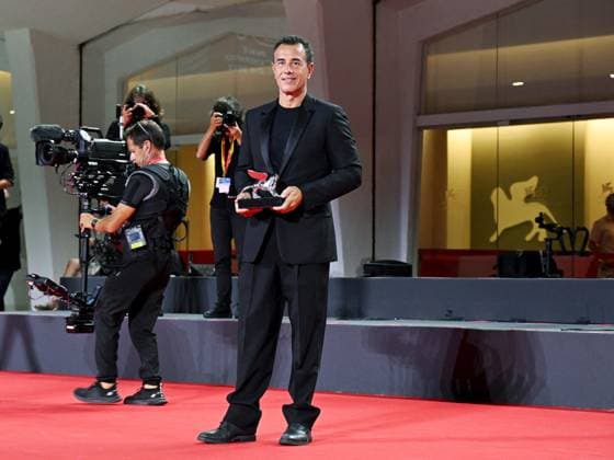 Venice, 80th Venice Film Festival 2023 - evening 11. Red Carpet Awarded Venice, 80th Venice Film Festival 2023 - evening 11. Red Carpet Winners In the photo: Seydou Sarr and Matteo Garrone Venice Italy  Copyright: xIPA ABACAx BRIPA20230909_854 IPA ABACAx BRIPA20230909_854