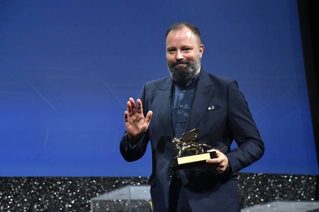 80th Venice Film Festival 2023, Awards ceremony - Awards ceremony . Pictured: GOLDEN LION for best film to: POOR THINGS by Yorgos Lanthimos  Copyright: xAlbertoxTerenghix xipa-agency.nex xPoolxPhotoxEventsx02x IPA_IPA40181902