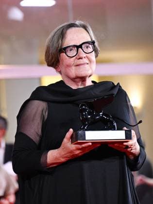 Venice, 80th Venice Film Festival 2023 - evening 11. Red Carpet Awarded Venice, 80th Venice Film Festival 2023 - evening 11. Red Carpet Award winners In the photo: Marcin Wierzchoslawski and Agnieszka Holland Venice Italy  Copyright: xIPA ABACAx BRIPA20230909_993 IPA ABACAx BRIPA20230909_993